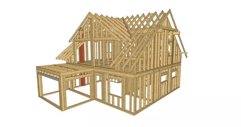 projekt domu z drewna